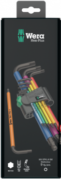 950/9 Hex-Plus Multicolour 1 SB Multicolour Jeu de clés mâles coudées, syst. métrique, BlackLaser  - 05073593001 - Wera Tools