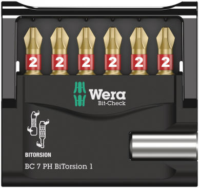Bit-Check 7 PH BiTorsion 1  - 05056291001 - Wera Tools