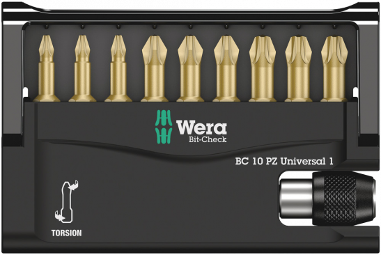 Bit-Check 10 PZ Universal 1  - 05056163001 - Wera Tools