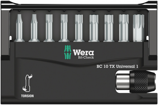 Bit-Check 10 TX Universal 1  - 05056164001 - Wera Tools