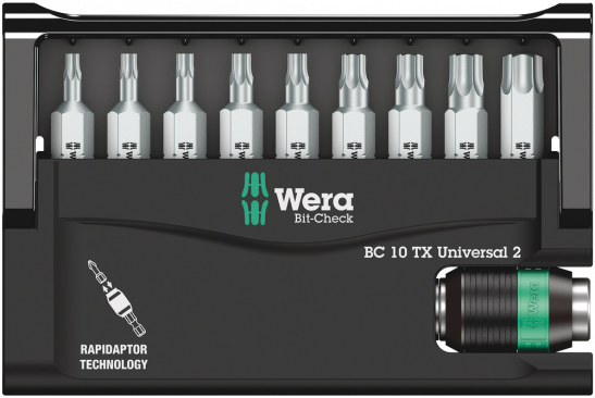 Bit-Check 10 TX Universal 2  - 05057115001 - Wera Tools