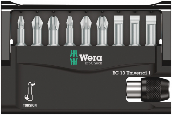 Bit-Check 10 Universal 1  - 05056161001 - Wera Tools