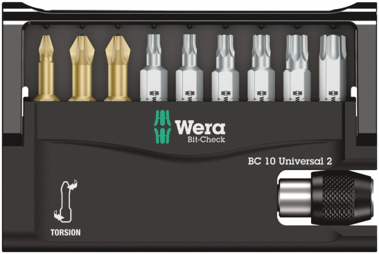 Bit-Check 10 Universal 2  - 05134200001 - Wera Tools