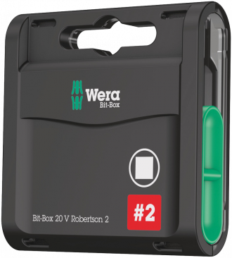 Bit-Box 20 V empreinte carrée  - 05057790001 - Wera Tools